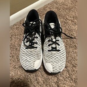 Nike Kd Black and White Mens Sneakers (C323)